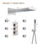  Rainier 4-Function 22" Wall Mounted Thermostatic Complete Shower System with 6 Body Jets and Rough in-Valve-106227113