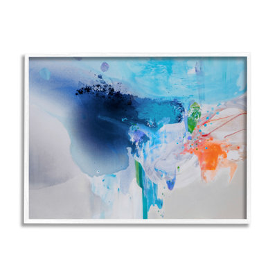Intense peinture abstraite éclaboussure d'eau