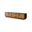 Meuble télé rétro en bois massif noir-810419011