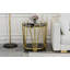 Table de bout avec pieds en acier inoxydable, table d'appoint pour le salon-1396658790