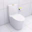 Toilette allongée une pièce - blanc