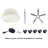 Backed Adjustable Height Ergonomic Lab Stool with Wheels-1535761493