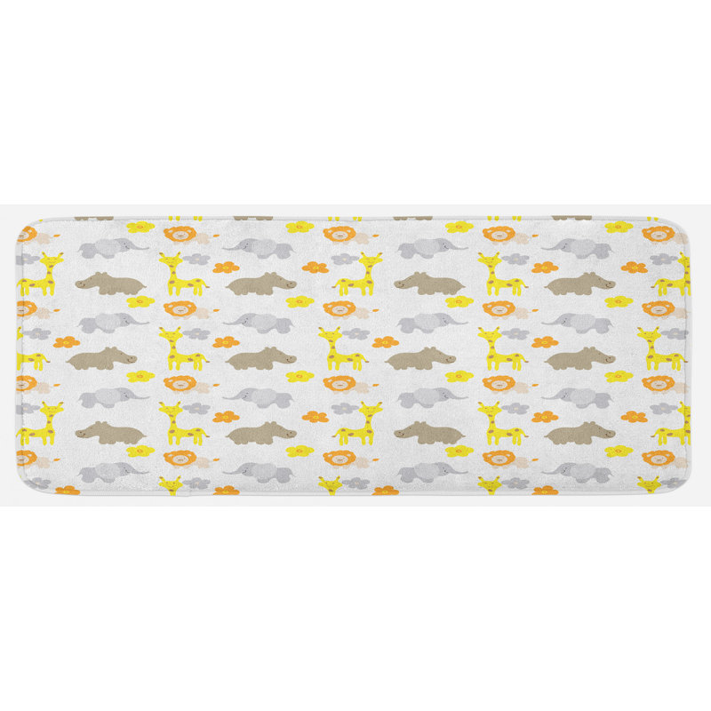 Tapis de cuisine multicolore inspiré de la nature