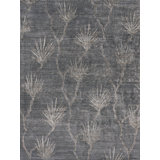 Antique'd Silk Floral Area Rug