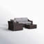 Fully Assembled 4-Piece Outdoor Wicker Sectional With Cushions
