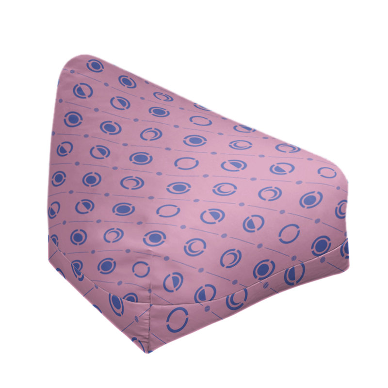 Housse de sac de pois, Rose / bleu marine, H 38 po x l 42 po x P 29 po, Bourre en polyester