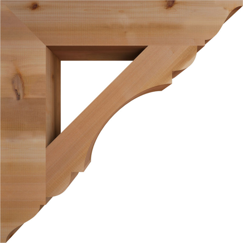 Support olympique traditionnel, H 32 po x l 5,5 po x P 32 po, Cèdre rouge de l'Ouest (lisse)