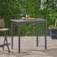 Table de bar rectangulaire d'extérieur en bois d'acacia - Gris foncé
