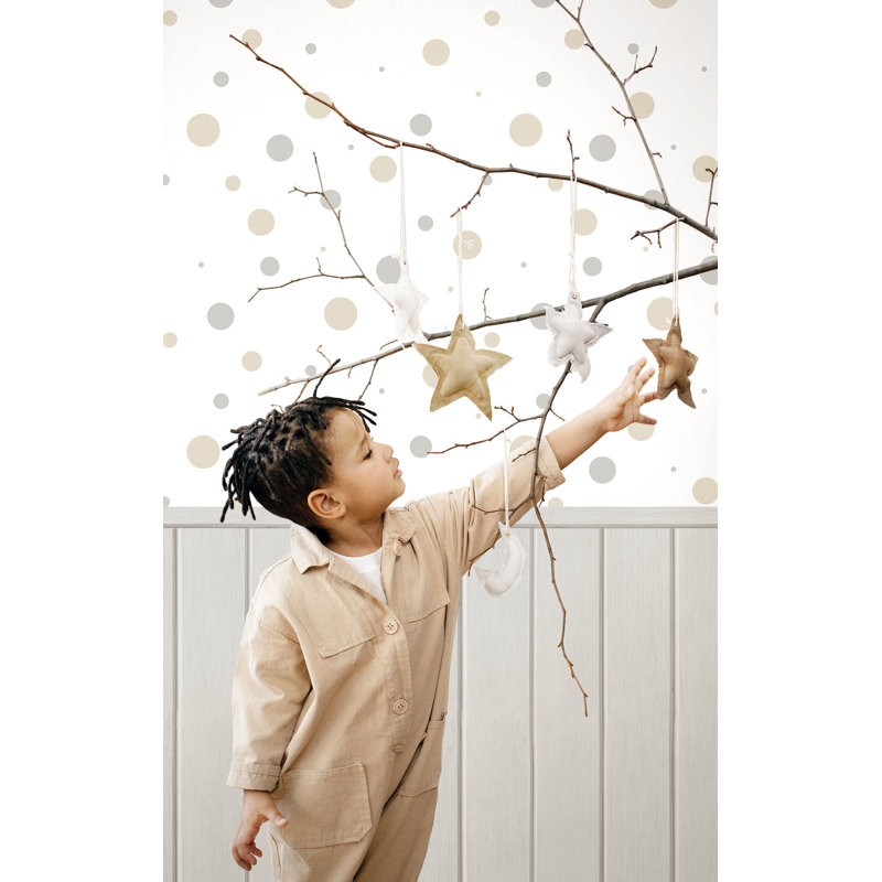Nerijus Little Explorers 2 Doga Happy Wallpaper Roll, Silver
