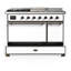 Majestic III Series 48 Inch Dual Fuel Range with 5 Sealed Burners, Griddle, Frenchtop in Burgundy (Natural Gas, Chrome Trim)-1604647824-1604647825-1604647913