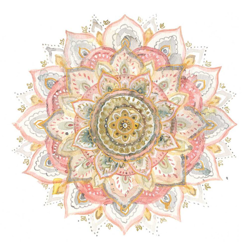 " Boho Tropical Mandala " by Danhui Nai, 20" H x 20" W x 1.25" D