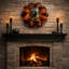Couronne d'Halloween avec chat gothique