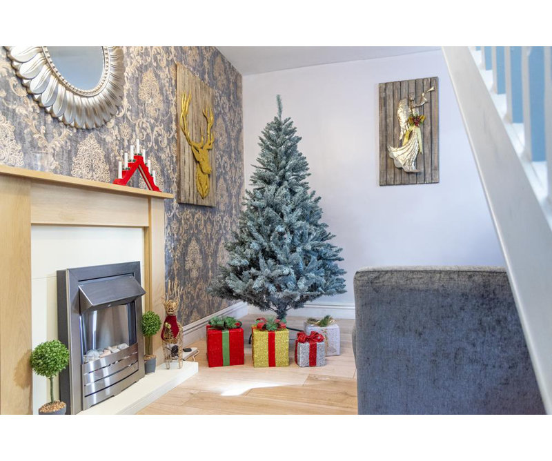 Lighted Artificial Christmas Tree, 4 ft.