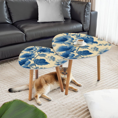Ensemble de 2 tables basses gigognes Triangle