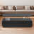 Modern Rectangular Coffee Table With Led Lights, 2 Drawers And Open Storage Shelf-769219624