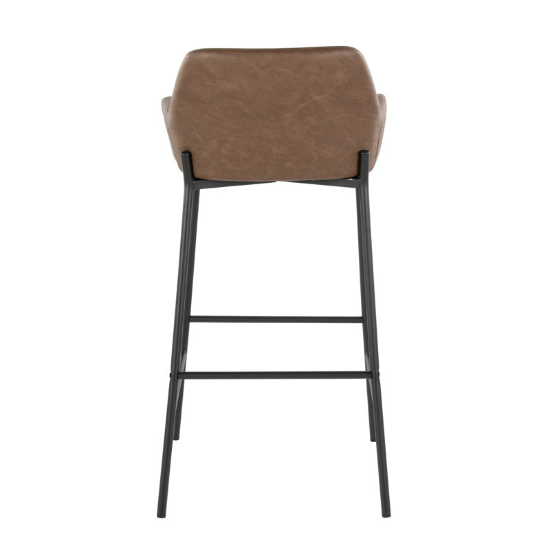 Tabouret de bar contemporain à hauteur fixe, Noir