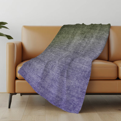 Addison Machine Washable Sherpa Ombre Throw Blanket