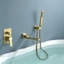 Robinet de baignoire mural avec pomme de douche à main Topcraft