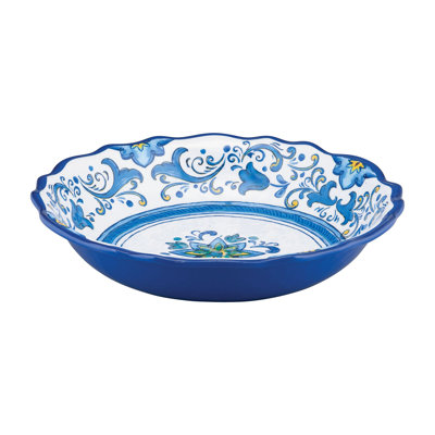Bungalow Rose Melamine Stainless Steel Serving Bowl