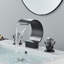 Ensemble de robinets pour salle de bain à cascade en cristal noir mat, ensemble de 3 pièces Mosson
