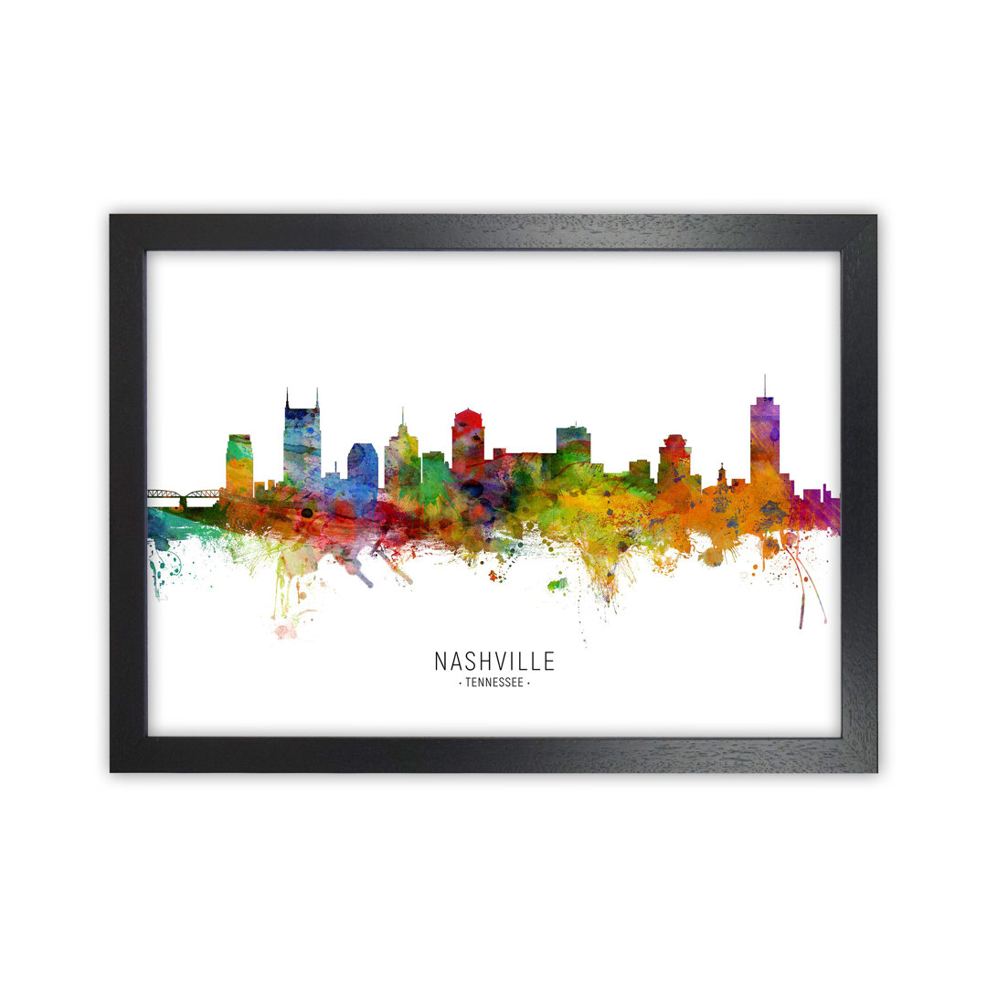 Nashville Tennessee Skyline by Michael Tompsett - Print