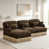 Brown+3seat+1Ottomans est en rupture de stock