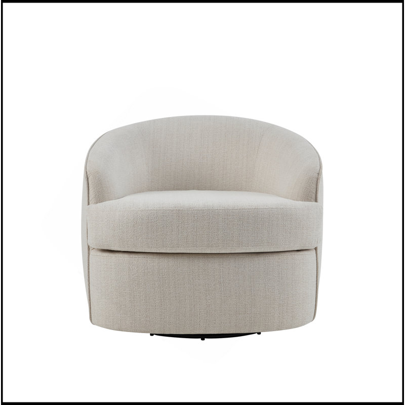 Chaise pivotante à 360 degrés, Blanc cassé