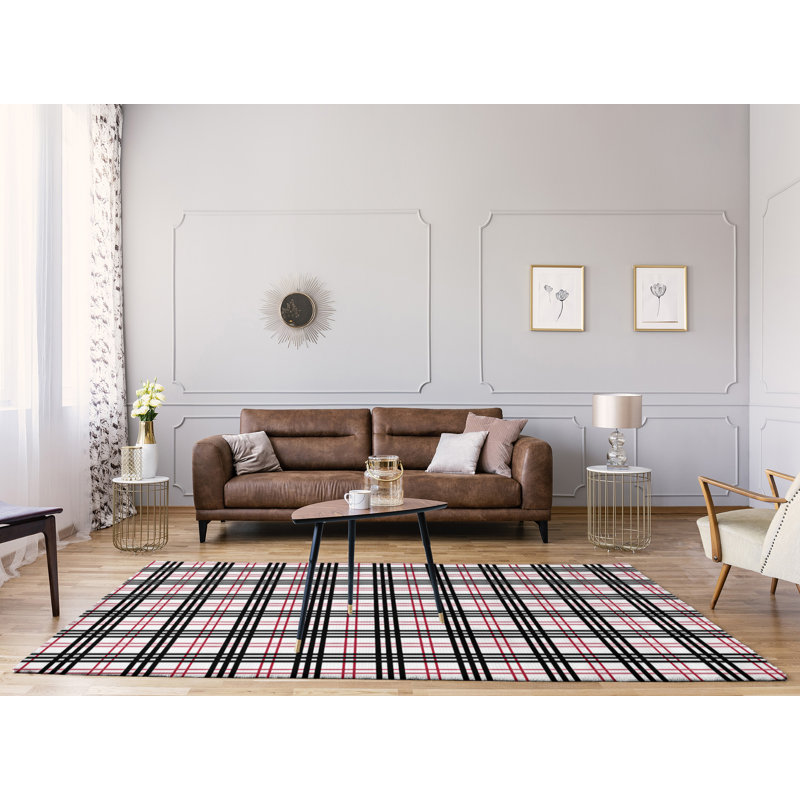 Plaid Indoor Rug, Rectangle 8' x 10'