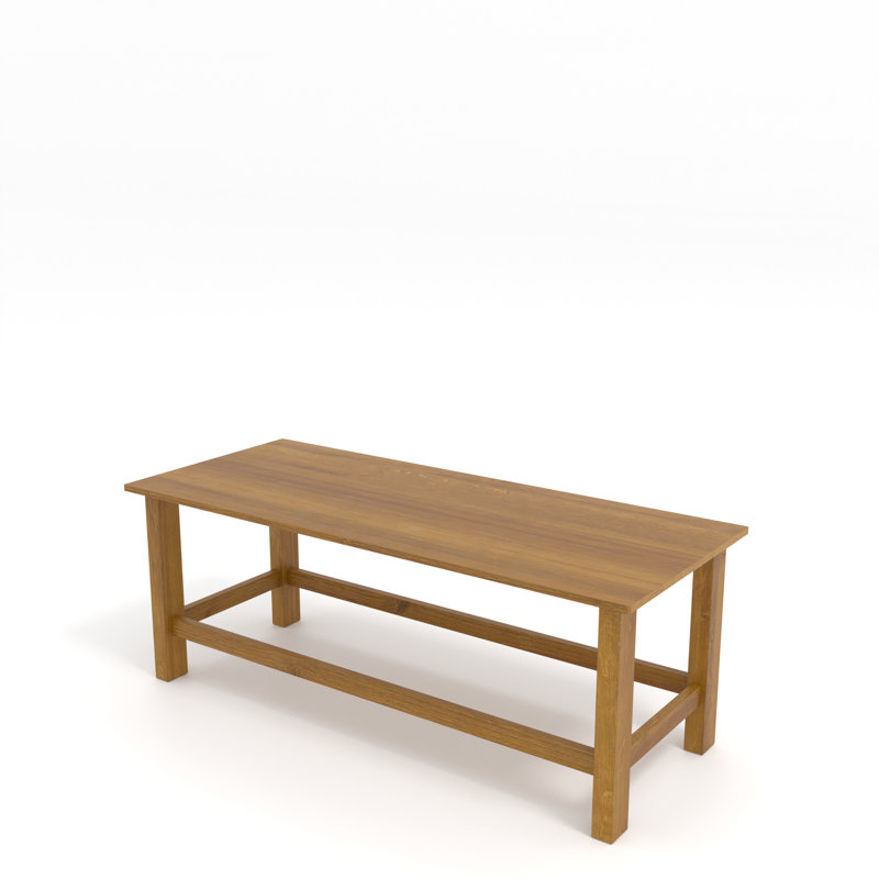 Calel Rectangular Wood Outdoor Coffee Table , 120cm cm W 50cm cm D, Tan