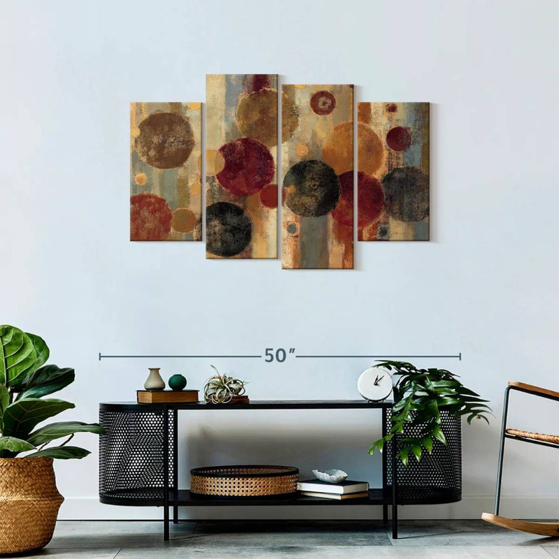 Pendulum On Canvas 4 Pieces Set, 27" H x 43" W x 1.25" D