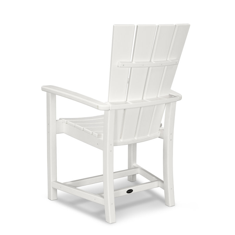 POLYWOOD Quattro Adirondack Dining Chair, White