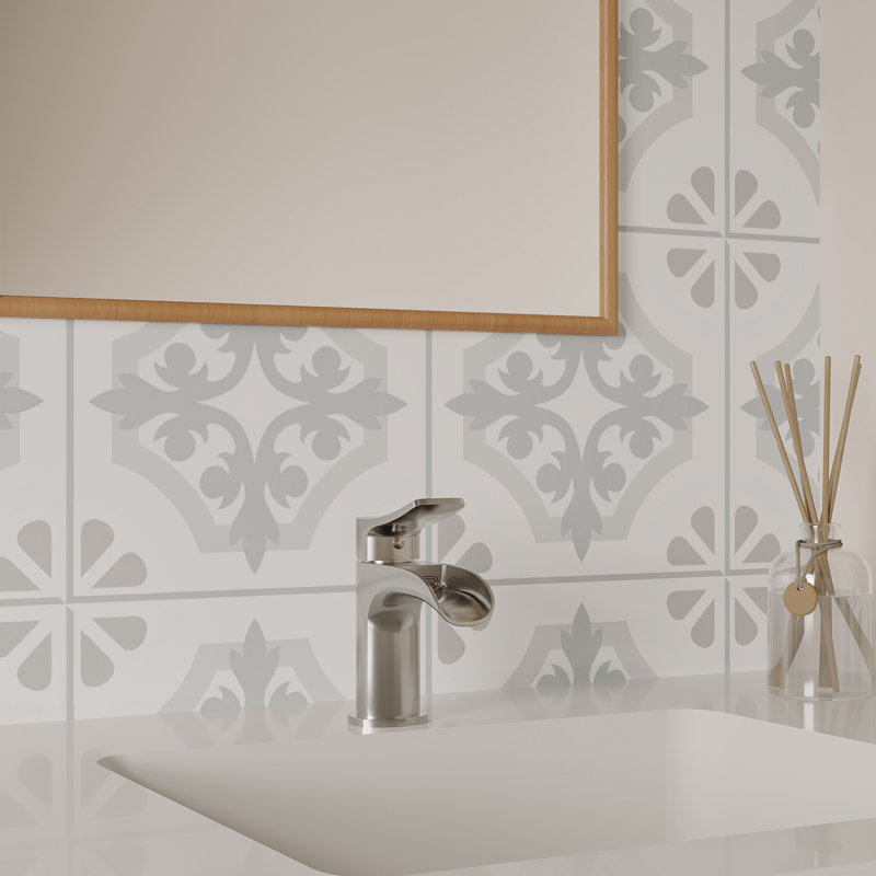 Single-Hole Single-handle Bathroom Faucet with Drain Assembly, Brushed Nickel