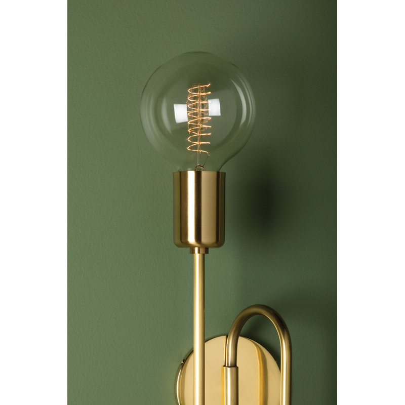 Zani 2 Light Wall Sconce, Aged Brass