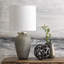 Lampe de table grise 15 po Evie