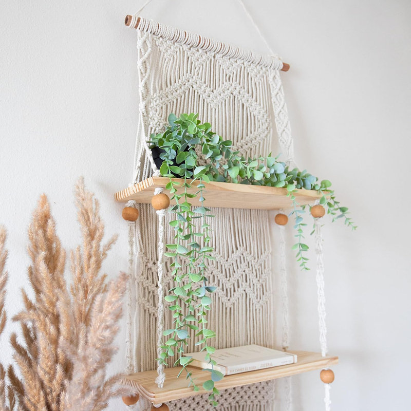 Tablette murale Macrame