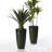 23.75"H Set Of 2 Oversized Eco-Friendly PP And Stone Honeycomb Textured Green Tall Plastic Planter-107079638