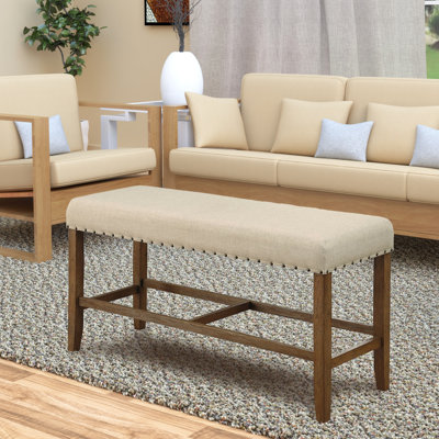 Yarmouth Polyester Blend Upholstered Bench