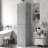 Tall Bathroom Storage Cabinet With 2 Different Size Doors, Adjustable Shelf, Door Shelve Design And Drawer-277381271