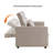 Nangle 53" Wide Modern Upholstery Reclining Sleeper Sofa With Adjustable Backrest-255368899