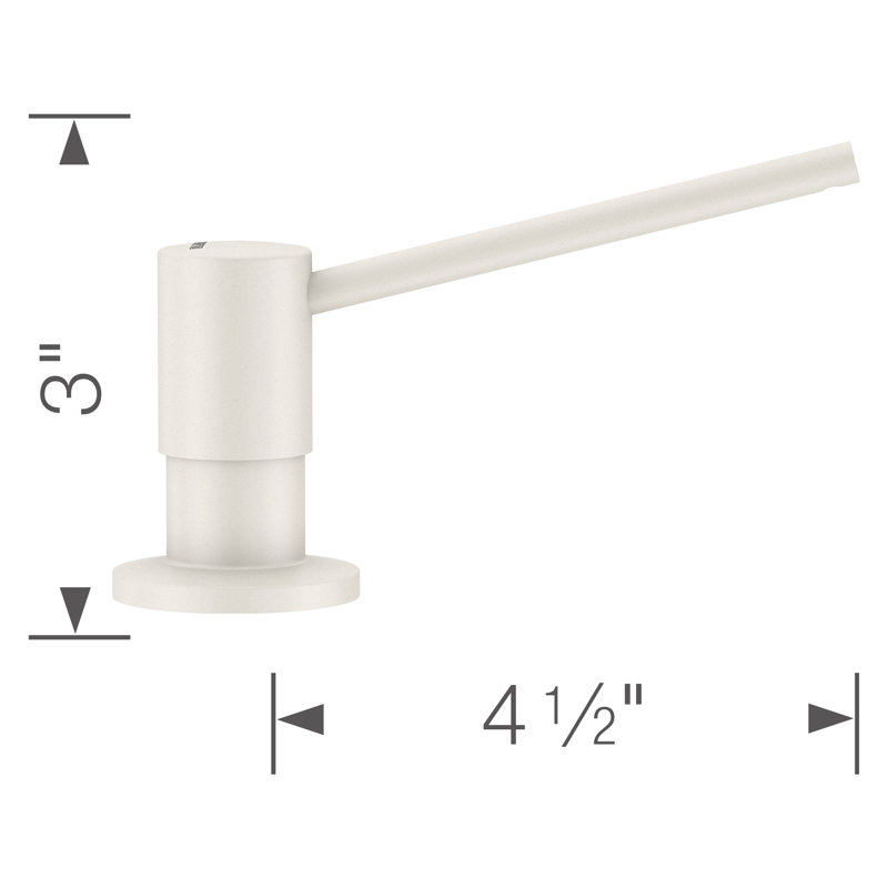 Torre Soap Dispenser, White