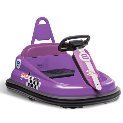 6V Kids Ride‑On Bumper Car, 360° Spin Toy with Music, Horn & LED Lights, 1.9 MPH, Non‑Slip Tires, Adjustable Seat Belt