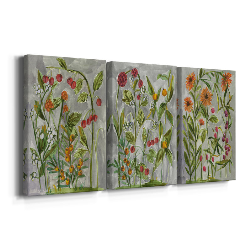 Dear Nature I - Toile tendue avec châssis sur mesure - 3 pièces