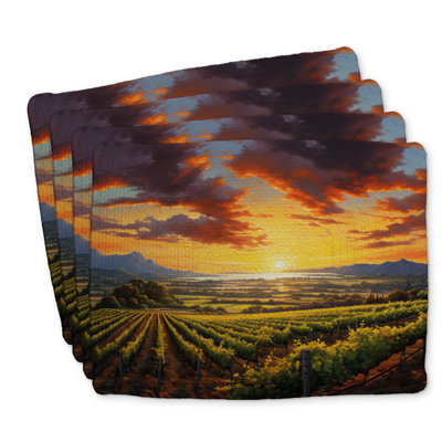 Braided Polyester Placemats Set of 4 - Time to Sleep Decor