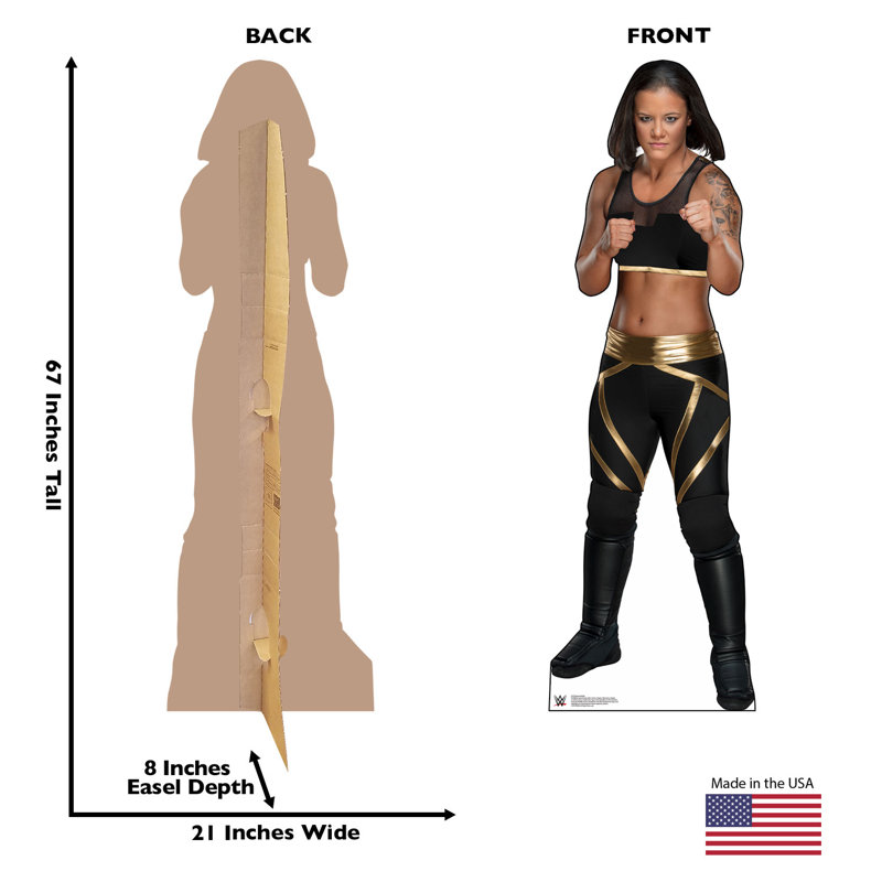 67'' Black and Gold WWE Cardboard Standup