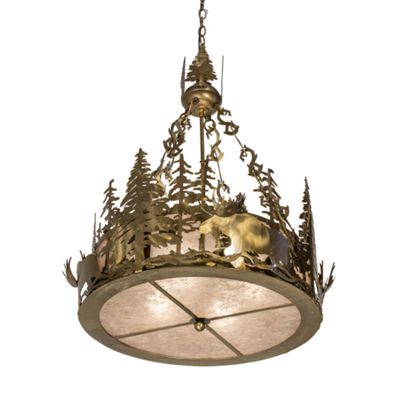 Moose At Dusk 4 - Light Chandelier