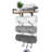 Sophiamaria Metal Bracket Shelf with Hooks