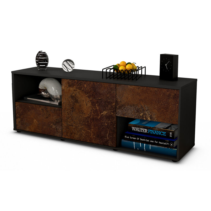 Wurth TV Stand for TVs up to 60", Rust / Matte Anthracite