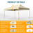 15 Ft. W x 10 Ft. D Pop up Canopy Tent for Parties-101079479