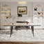 Ensemble de salle à manger 7 pièces avec table de salle à manger en pierre frittée extensible Blatherwick et 6 chaises en tissu-1652767796-1652764868