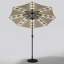 Aislynn 3m Traditional Parasol with LED Light-670096284